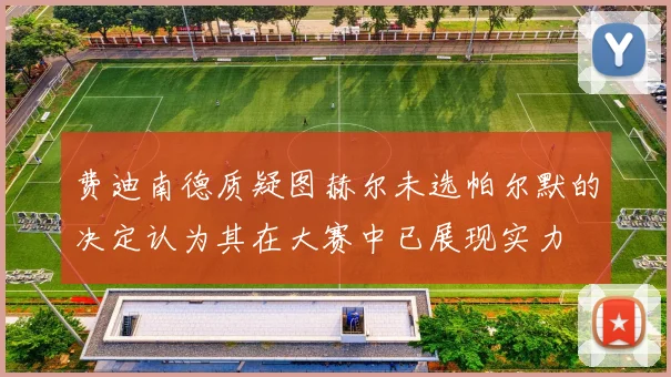 费迪南德质疑图赫尔未选帕尔默的决定认为其在大赛中已展现实力
